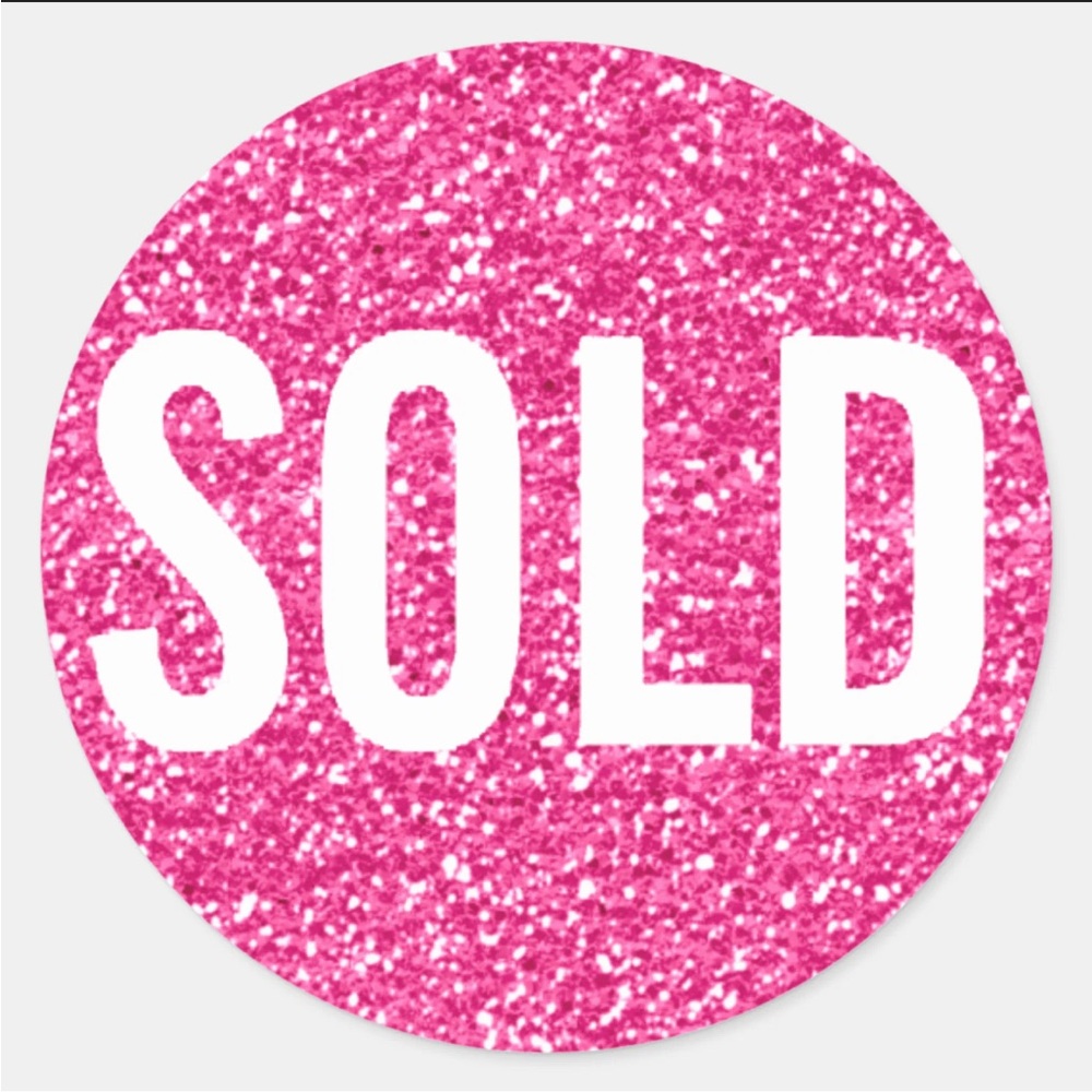 Pink Glitter 'SOLD' Sticker